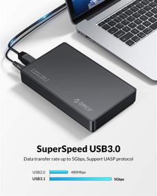 img 3 attached to 🔌 ORICO Toolfree USB 3.0 to SATA External 3.5 Hard Drive Enclosure Case: For 3.5 SATA HDD and SSD, Supports UASP and 16TB Drives