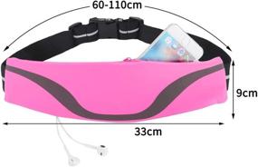 img 2 attached to Obling Running Belt Phone Holder for iPhone XR XS MAX 8 - Bounce-Free Fanny Pack for Workout and Hiking