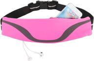 obling running belt phone holder for iphone xr xs max 8 - bounce-free fanny pack for workout and hiking logo