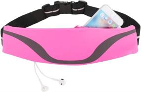 img 4 attached to Obling Running Belt Phone Holder for iPhone XR XS MAX 8 - Bounce-Free Fanny Pack for Workout and Hiking