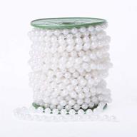 🎄 premium weisipu 6mm pearl bead garland spool rope - 20m=65ft white - ideal for christmas, weddings & diy decorations logo