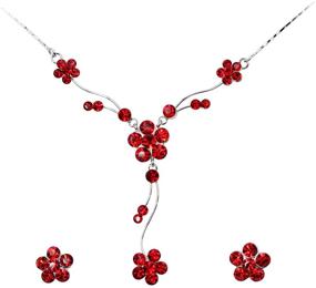 img 4 attached to Faship Gorgeous Rhinestone Necklace Earrings Women's Jewelry and Jewelry Sets