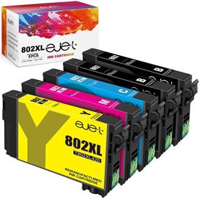 img 4 attached to ejet Remanufactured Ink Cartridge Set for Epson Workforce Pro WF-4720 WF-4730 WF-4734 WF-4740 EC-4020 Printer (2 Black, 1 Cyan, 1 Magenta, 1 Yellow, 5-Pack)