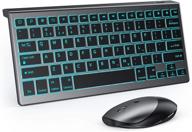 🔌 enhanced backlit bluetooth rechargeable keyboard & usb bluetooth dual mode mouse set for a wide range of apple devices: new ipad 10.2, ipad air 4/3/2, ipad pro 10.5/11/12.9, ipad 5 gen & later, ipad 7/6/5, ipad mini 4 gen & later, iphone, black logo