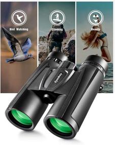 img 2 attached to 🔭 Eyeskey 10X42 Binoculars for Adults - HD Binoculars for Bird Watching, Travel, Concerts, and Sporting Games - Durable, Lightweight, and Ideal Gift to Friends