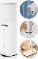 👕 xdovet clothing care rod: iron for clothes, fabric shaver & power bank 3 in 1 - cordless mini travel iron with portable fabric shaver and phone charger in handheld travel size design logo