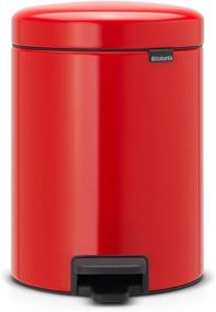 img 4 attached to 🚮 Brabantia newIcon 5L Passion Red Bathroom Step Trash Can