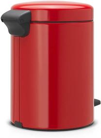 img 3 attached to 🚮 Brabantia newIcon 5L Passion Red Bathroom Step Trash Can