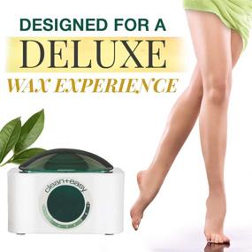 img 3 attached to Clean + Easy Deluxe Warmer Only - Thermostatically Controlled Wax Heater with Unique Drip Prevention Scraper for Hygienic Hair Removal Treatment (120V)