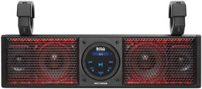 img 2 attached to 🔊 Аудиосистема BOSS Audio Systems BRT18RGB для квадроциклов и квадроциклов UTV, ширина 18 дюймов, защита от погоды IPX5, блютуз, усилитель, 4-дюймовые динамики, 1-дюймовые твитеры, USB-порт, подсветка RGB, многоцветная.