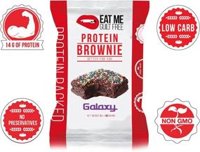 img 1 attached to 🌌 Galaxy Protein-Packed Brownie - High Protein, Low Carb, Keto-Friendly, Low Sugar, Non GMO, No Preservatives, Low Calorie Snack or Dessert, 12 Count