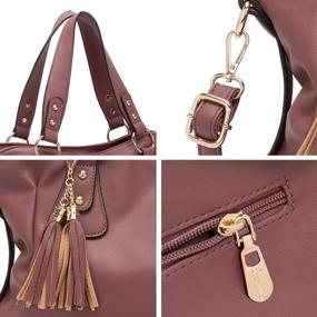 img 2 attached to 👜 Soperwillton Fashion Shoulder Bag for Women - Handbag and Wallet Combo in Shoulder Bags