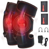 🔥 heated knee brace wrap with vibrating heat therapy - electric heating knee pad and massager logo