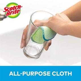 img 1 attached to 🧽 Scotch-Brite Dobie Scrub & Wipe Cloth - Double Pack for Efficient Cleaning