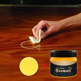 img 3 attached to 🪴 Beeswax Furniture Polish | Natural Non-Toxic Wood Seasoning | Wood Floor Protector, Cleaner, and Restorer | All-Purpose Wood Wipes Conditioner (1pc)