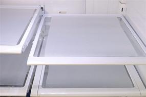 img 4 attached to 🧊 Washable Customizable Clear Refrigerator Liners - 9 pc Shelf Liners for Glass Shelves