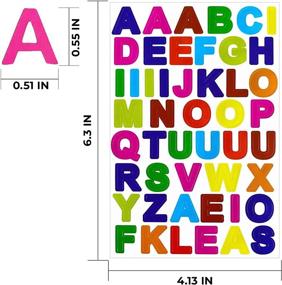 img 3 attached to Colorful Alphabet Letter Stickers - 20 Sheets for Scrapbooking, DIY Crafts, and Greeting Cards - A to Z Self-Adhesive Stickers in Vibrant Colors - Perfect for Gifts, Holidays, and Decoration