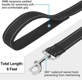 img 2 attached to 🐶 Reflective Dog Collar with Safety Lock Buckle - Adjustable Nylon Pet Collars for Small, Medium, and Large Dogs by Matilor