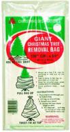 🎄 holiday trims tree removal bag: 144" circumference x 90" tall (0.75 mil) - efficient & convenient disposal solution logo