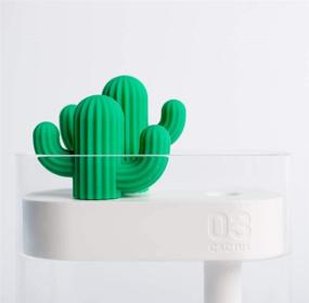 img 1 attached to 🌵 Увлекательный мини-увлажнитель воздуха AmuseNd с ночным светом - USB-питание для спальни, домашнего офиса, автомобиля и не только! Автоматическое выключение по таймеру и прозрачный дизайн