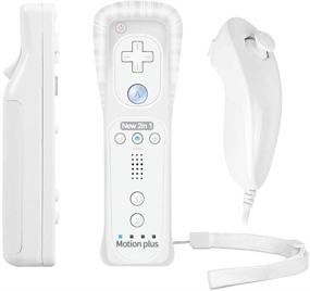 img 4 attached to 🎮 Wii Controller with Motion Plus & Nunchuck - PowerLead Built-in Remote for Nintendo Wii/Wii U + Silicon Case (White)