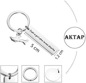 img 1 attached to AKTAP Shark Lover Keychain Sharks