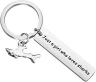 aktap shark lover keychain sharks logo