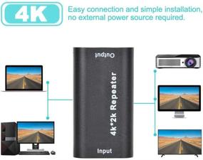 img 3 attached to Улучшите сигнал вашего телевизора с помощью усилителя HDMI сигнала 4K2K 40м с ретранслятором Female to Female