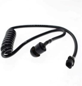 img 1 attached to 🎧 AUTOKYA Pair of Black Acoustic Ear Tubes - Medium Size Earmolds for Police Radio Earpieces