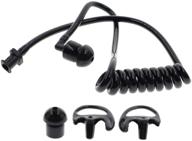 🎧 autokya pair of black acoustic ear tubes - medium size earmolds for police radio earpieces logo