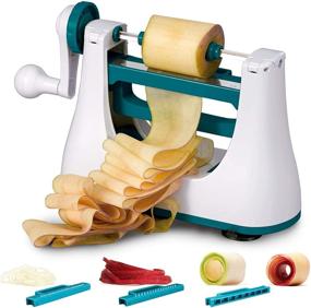 img 4 attached to 🥕 2-in-1 Vegetable & Fruit Sheet and Noodle Cutter: Create Wide Veggie Strips for Raw, Vegan, Low Carb Diets