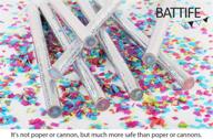 🎉 battife 7-pack colorful tissue paper confetti sticks - celebratory flutter wands for wedding, birthday, and party celebrations, 14 inch logo