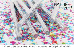 img 4 attached to 🎉 Battife 7-Pack Colorful Tissue Paper Confetti Sticks - Celebratory Flutter Wands for Wedding, Birthday, and Party Celebrations, 14 inch