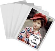 📸 compact and versatile: iconikal 24-photo clear cover 5x7 photo album, 5-pack - perfect for preserving precious moments logo