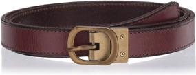 img 1 attached to Frye and Co. Reversible Crackle Leather Belt: Chic and Versatile for Women