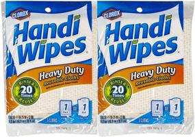 img 1 attached to 🧼 Handi Wipes Heavy Duty Reusable Cloths - 6 Pack, Color May Vary: Ultimate Cleaning Solution