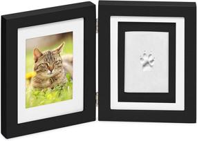 img 3 attached to 🐾 Каркас для фотографий Better World Pets Paw Prints Keepsake: Сохраните драгоценные воспоминания о своих любимых собаках и кошках - каркас для фотографии размером 4 x 6 дюймов и набор для отпечатка лапкой для любителей домашних животных.