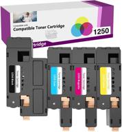 limeink compatible printer toner cartridge set for dell c1765nfw c1760nw 1250c 1355cnw c1765nf - includes 1 black, 1 cyan, 1 magenta, 1 yellow logo