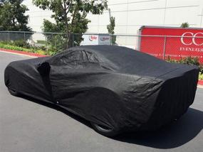 img 3 attached to 🚗 CarsCover Custom Fit C6 2005-2013 Chevy Corvette Car Cover: 5-Layer Heavy Duty Waterproof Black Ultrashield