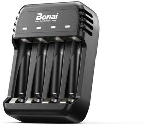 img 4 attached to 🔋 BONAI AA AAA Battery Charger: 4 Bay, USB High-Speed Charging for Ni-MH Ni-CD Rechargeable Batteries