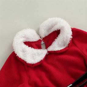 img 1 attached to 👑 Adorable Toddler Christmas Princess Sleeve Headband: Girls' Festive Dresses for a Magical Holiday Look