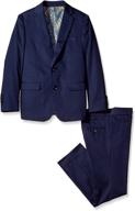 👔 isaac mizrahi boy's slim cotton 2pc suit: sleek style for young gentlemen logo
