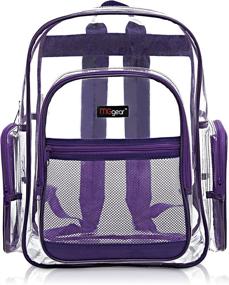 img 3 attached to 🎒 Transparent Outdoor Backpack by MGgear for Schools