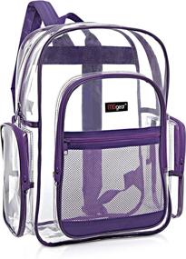 img 4 attached to 🎒 Transparent Outdoor Backpack by MGgear for Schools