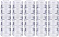 🗄️ benecreat 10g/10ml stackable round plastic storage containers - 5 column (6 layer/column) jars for diamond drills, nail art glitters, and seed beads logo