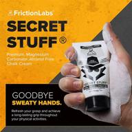 👍 friction labs secret stuff liquid chalk - original & hygienic formulas: trusted by 100+ pro athletes in various sports logo