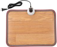 livtribe ac 110v heated foot mat, wood stripe 🔥 carbon crystal heating pad, electric foot warmers for office, home logo