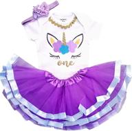 adorable birthday outfit: tutu girls' clothing for baby girls logo