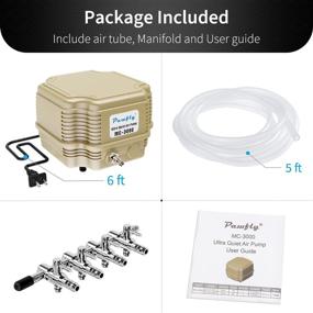 img 1 attached to Pawfly 7 W 254 GPH Adjustable Quiet Oxygen Aerator Pump for Commercial Use