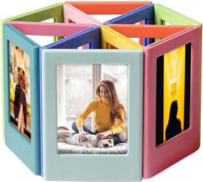 img 4 attached to 📸 YUESUO Refrigerator Magnets for Polaroid Photos: Multi-Shape Magnetic Picture Frames - Pack of 10